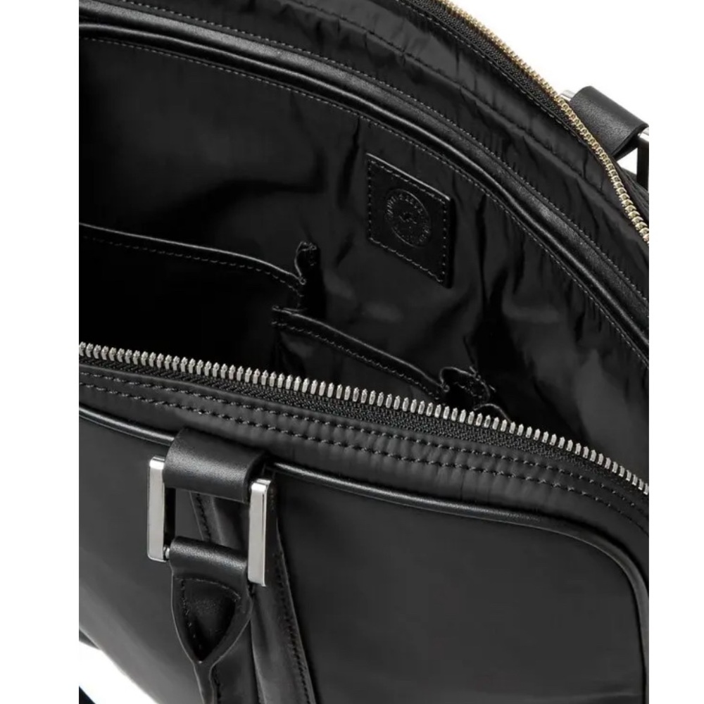 WANT Les Essentiels 'Haneda' Black Leather-Trimmed Nylon Briefcase - Picture 4 of 12